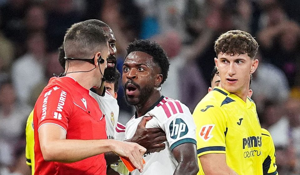 Real Madrid beat Villarreal 1-0 but Vinicius sent off for hair pull