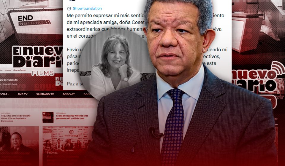 Leonel Fernández expresa pesar por muerte de Cosette Bonnelly