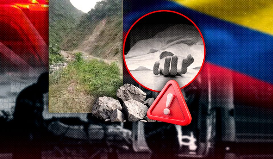 Un desprendimiento de rocas causa cuatro muertos y tres heridos en el noroeste de Colombia