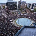 Thousands gather at final student-led rally ahead of Serbia election