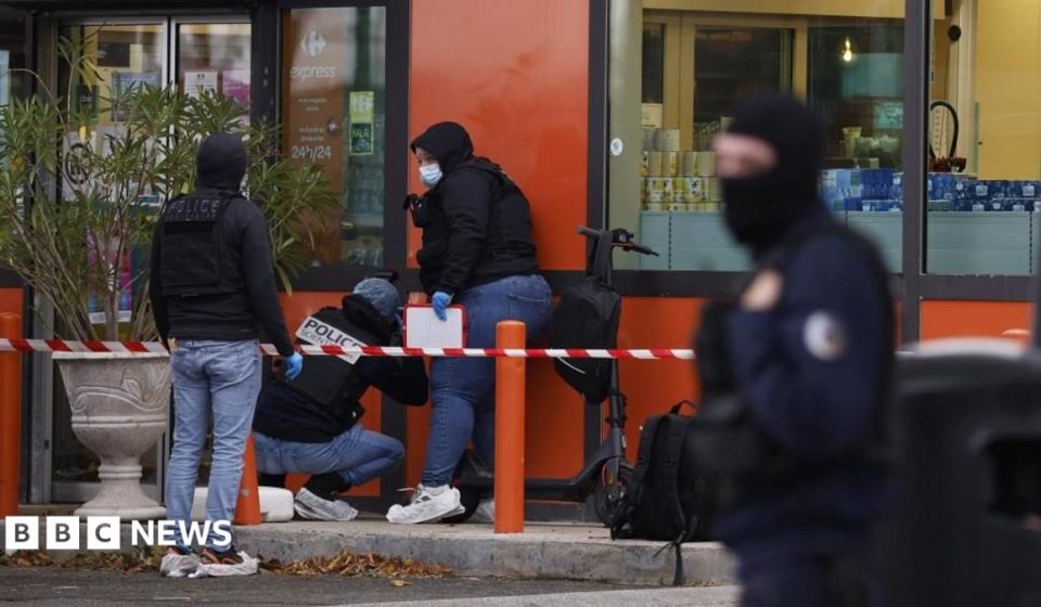 Deadly shooting near Paris is a 'racist terrorist attack', Macron says