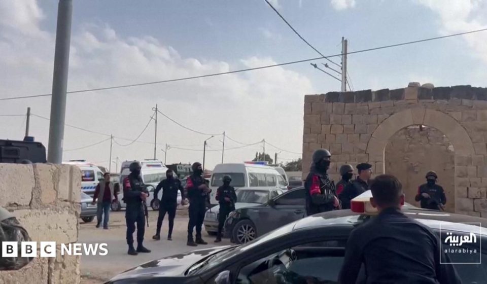 Seven shot dead by gunmen at church funeral in Jordan, officials say