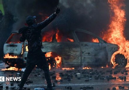 Anti-government protesters battle with police in Albania