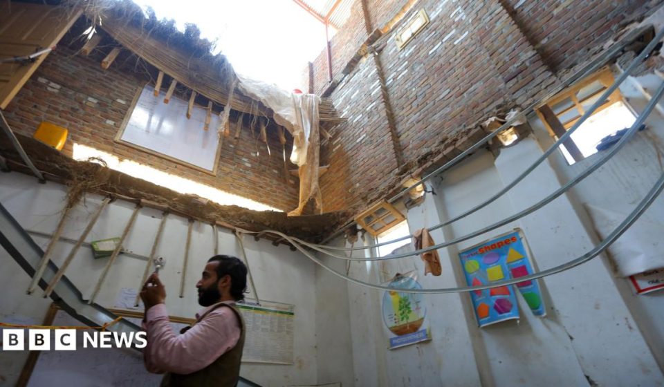 Watch: Pupils heard 'cracking' sound heard moments before Pakistan school roof collapse