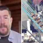 Watch: Witnesses describe 'traumatic' moment man fell out of Six Flags rollercoaster