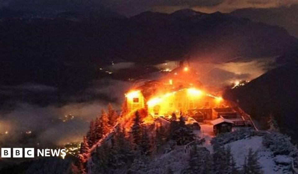 Fire engulfs Hitler's mountaintop Eagle's Nest retreat