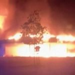 French high school engulfed in flames as student protests continue