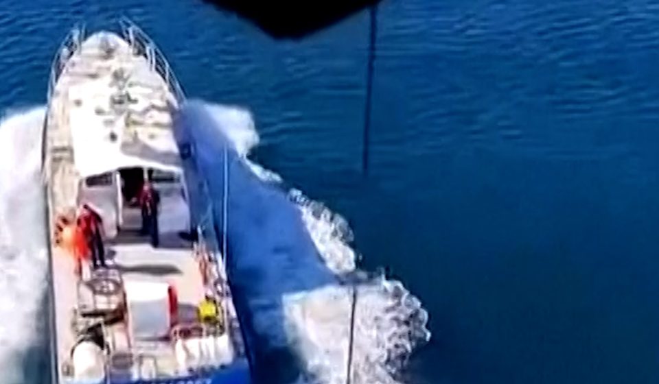 Two dead after ship sinks off Romania following fire