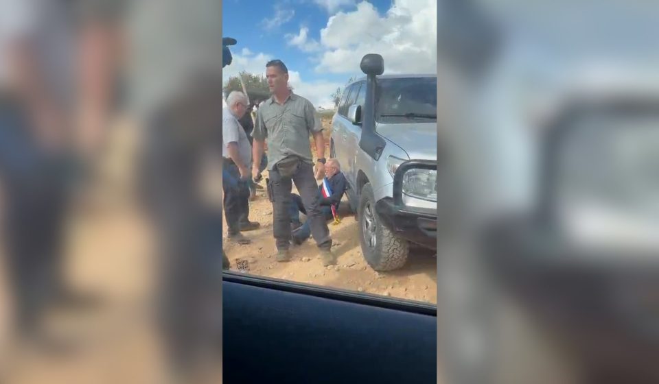 French mayor attacked by settlers during occupied West Bank olive harvest