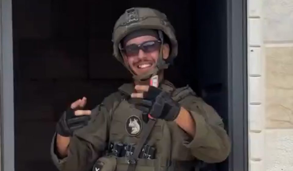 Israeli soldiers mock Lebanese home they rigged with explosives